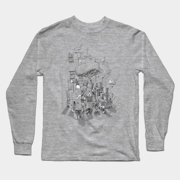 Impossible City Long Sleeve T-Shirt by Made With Awesome